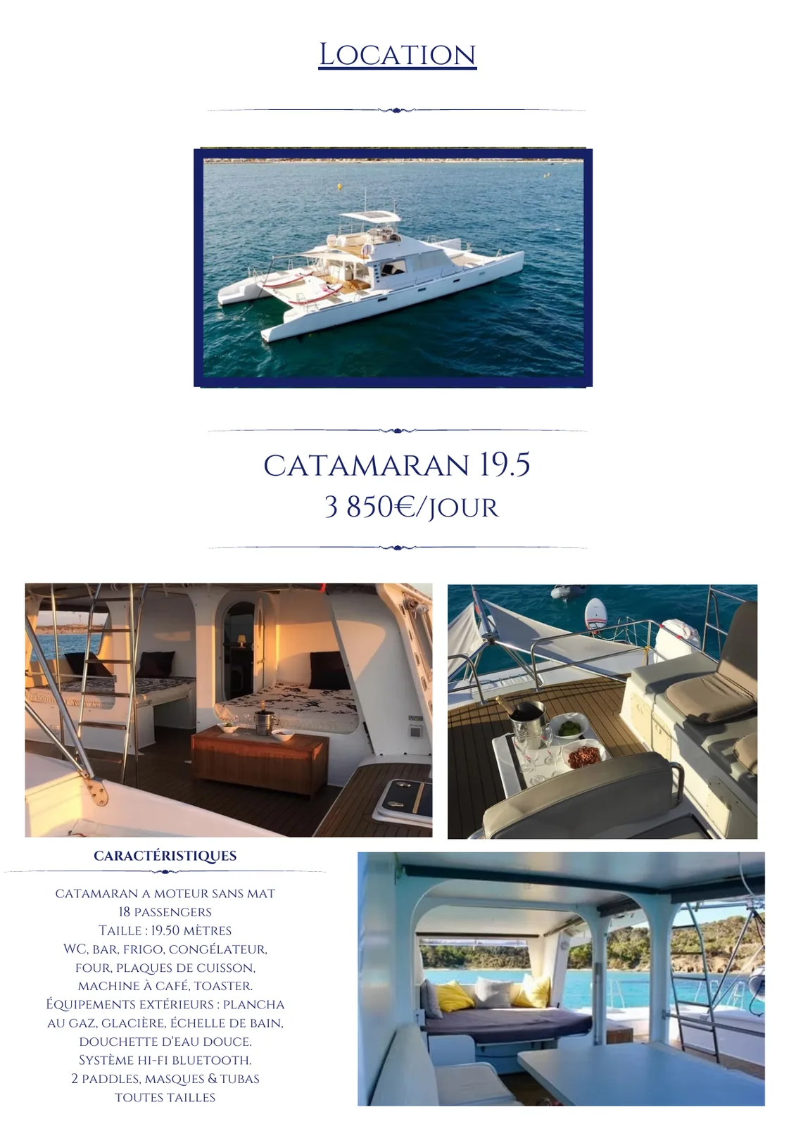 Yacht CATAMARAN 19.5 – Yacht 19.5 m – Image n°1