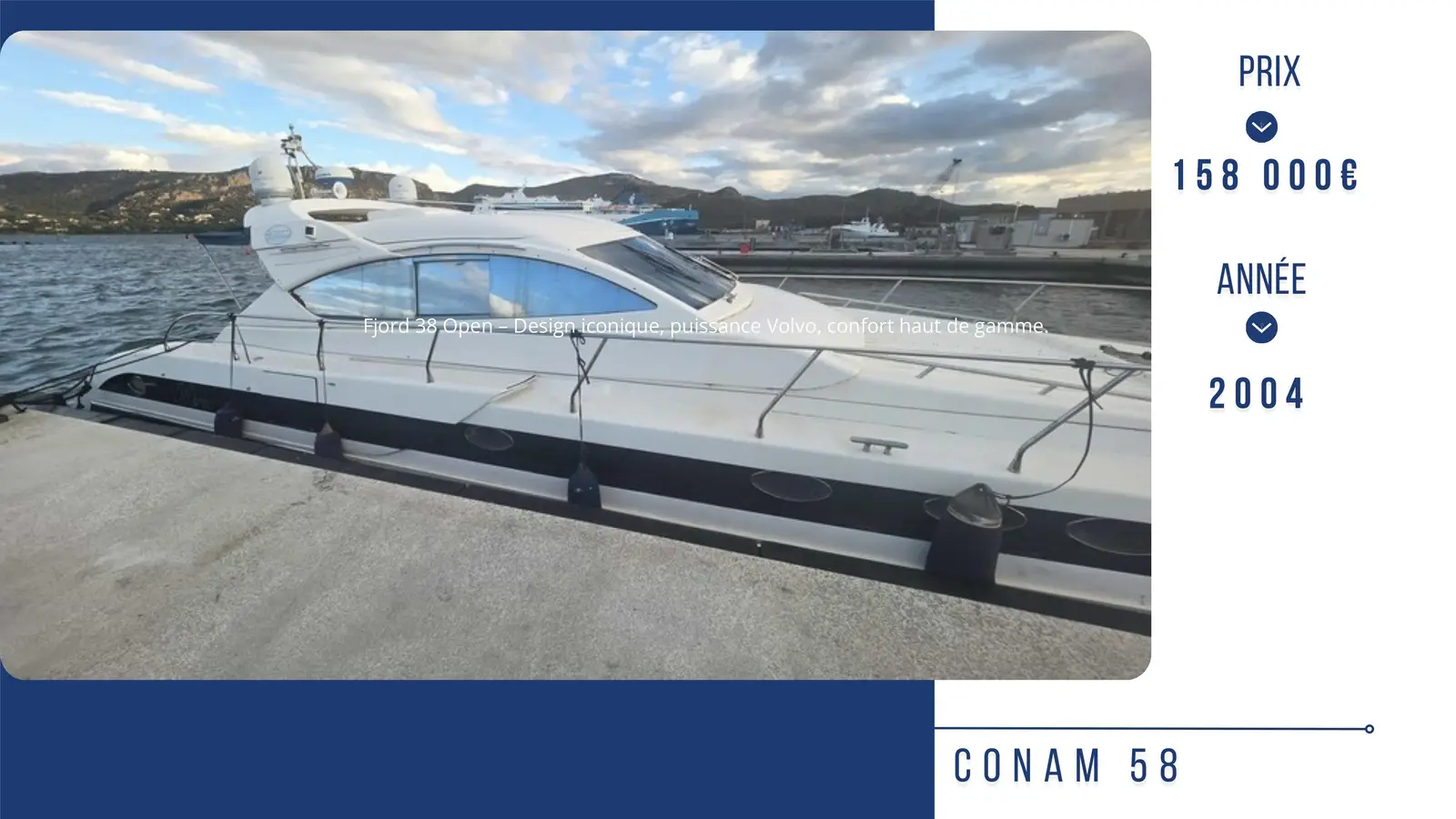 CONAM 58 – Yacht 17.67 m – Image n°1