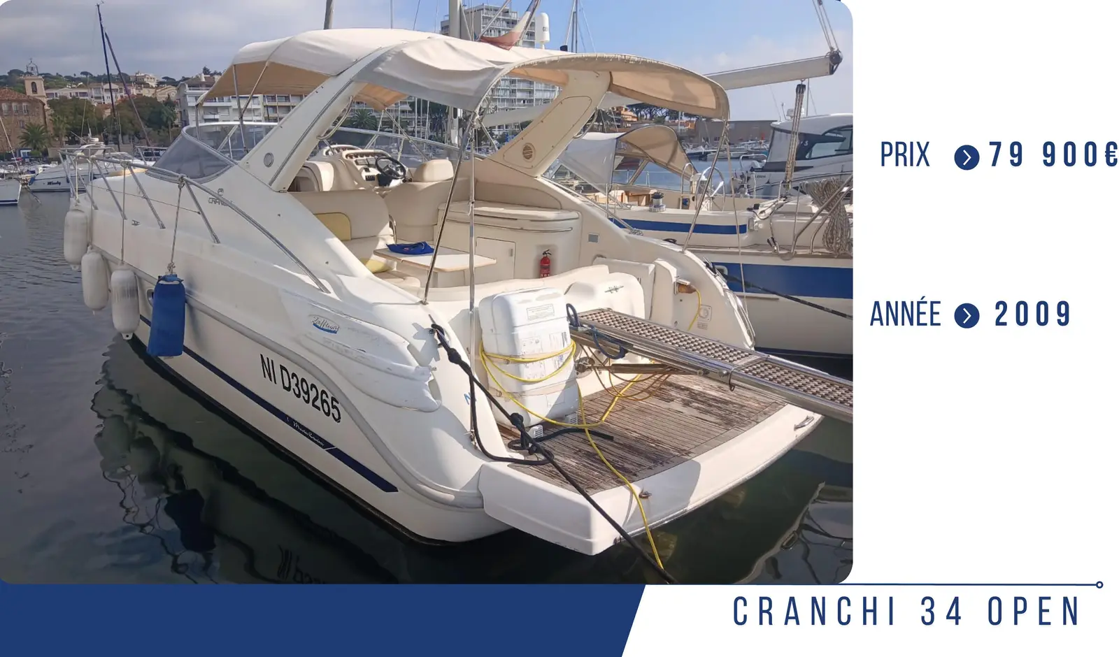 CRANCHI 34 OPEN – Yacht 11.2 m – Image n°1