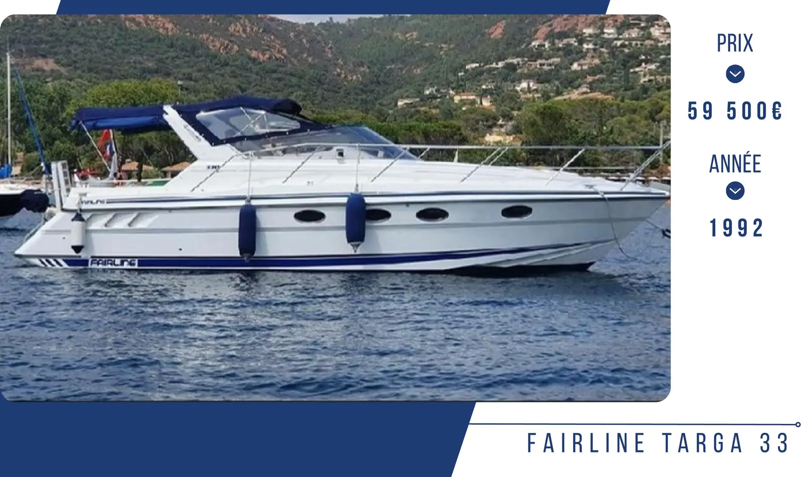 FAIRLINE TARGA 33 – Yacht 10.39 m – Image n°1