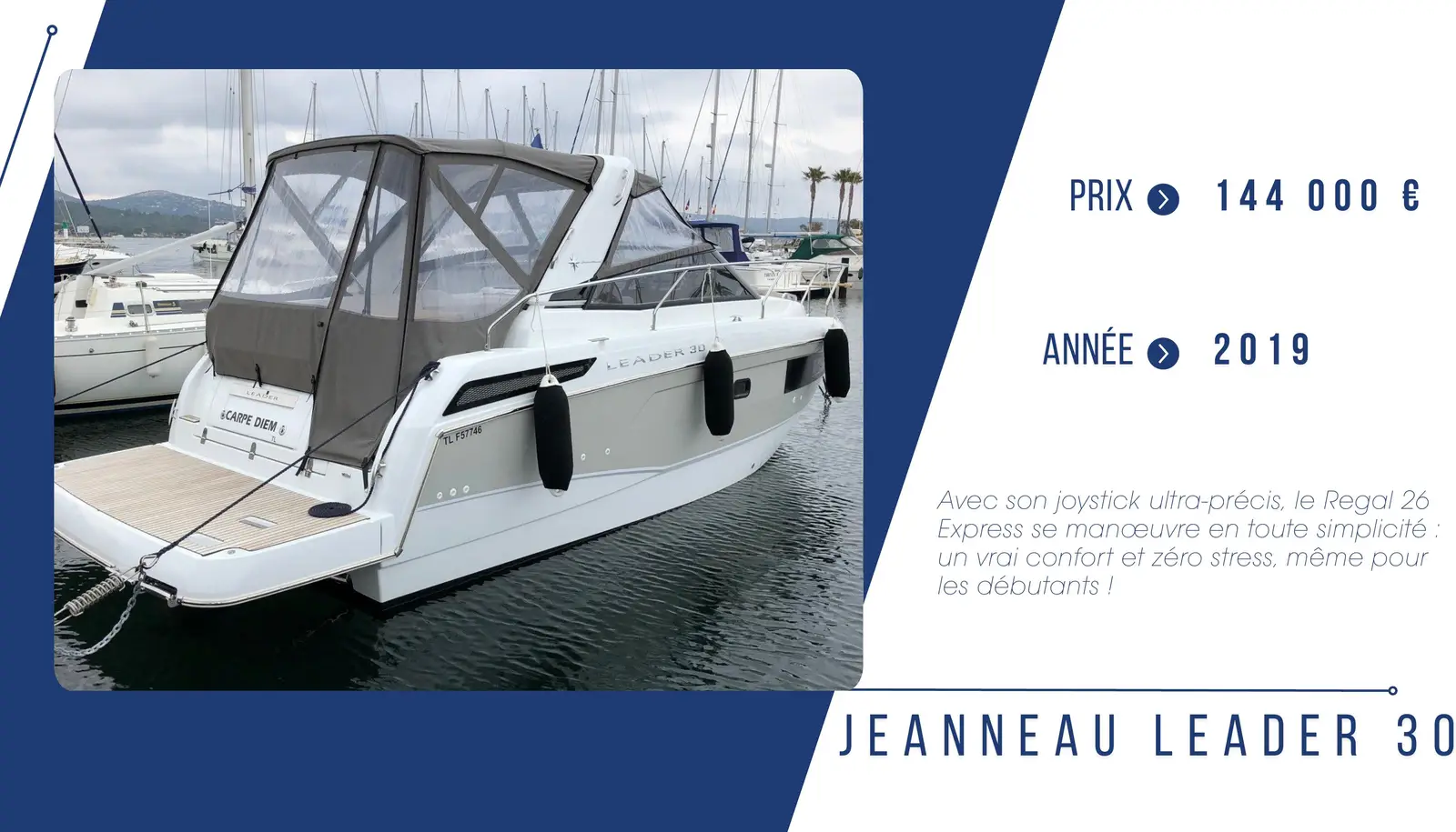 JEANNEAU LEADER 30 – Yacht 9.2 m – Image n°1