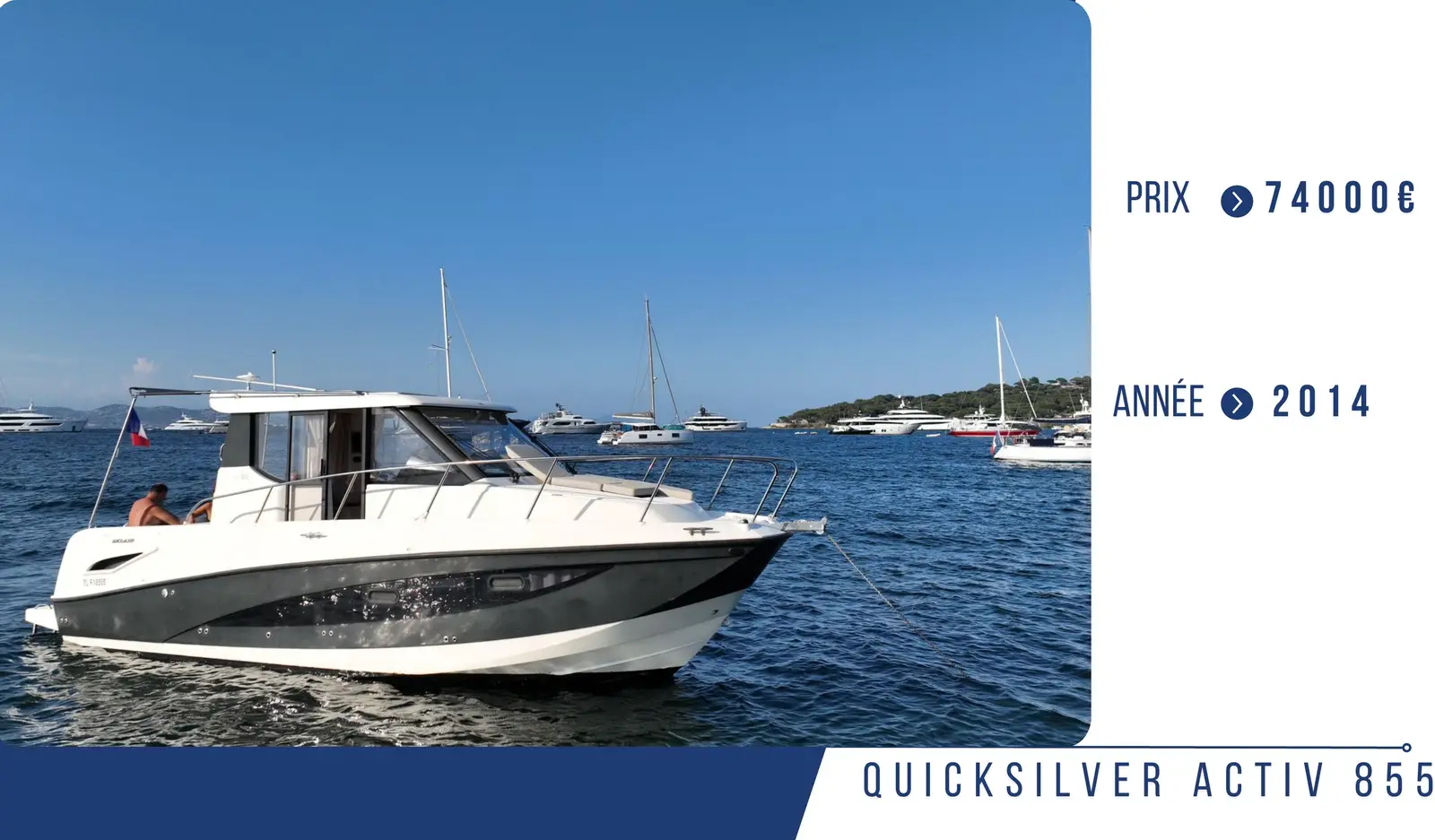 QUICKSILVER ACTIV 855 – Yacht 8.91 m – Image n°1