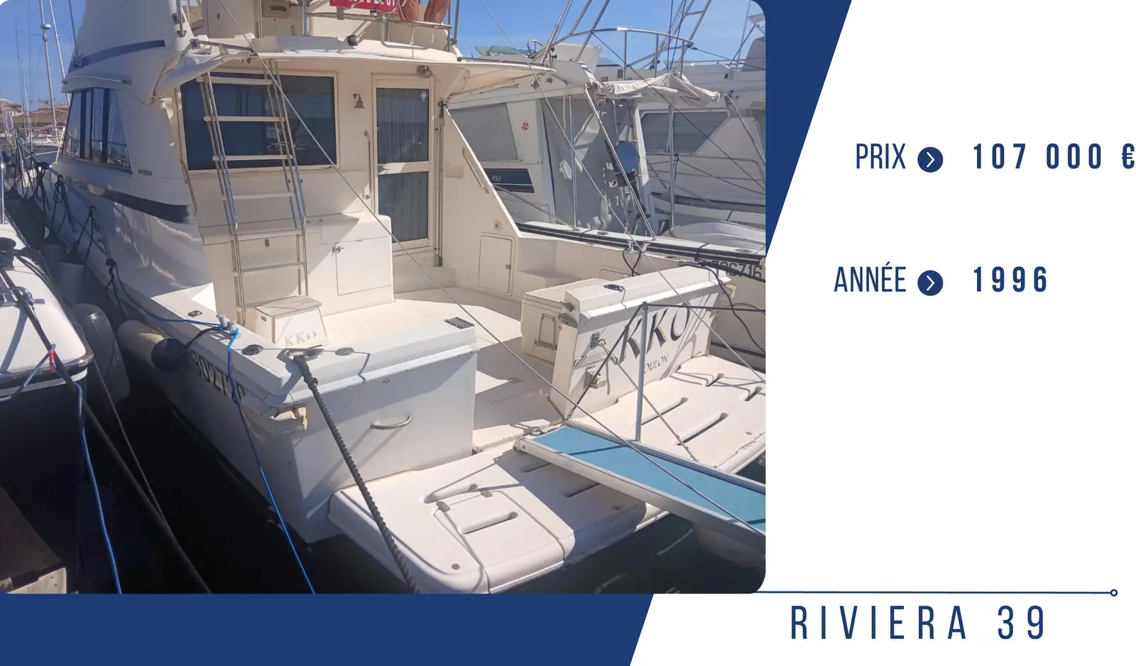 RIVIERA 39 – Yacht 12.4 m – Image n°1