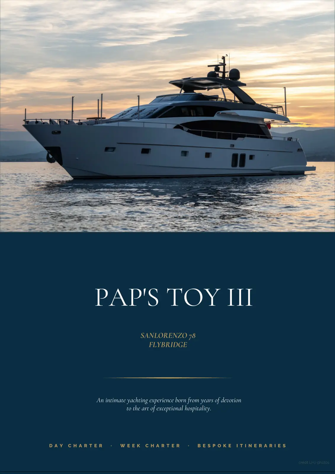 SANLORENZO PAP'S TOY III – Yacht 24 m – Image n°1