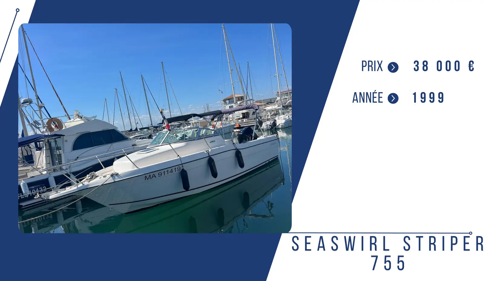 SEASWIRL STRIPER 755 – Yacht 7.77 m – Image n°1